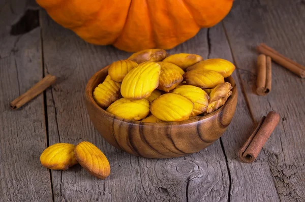 Cookies with cinnamon and pumpkin — Stock Photo, Image