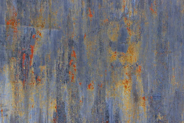 Staré železo mnohobarevná zeď — Stock fotografie