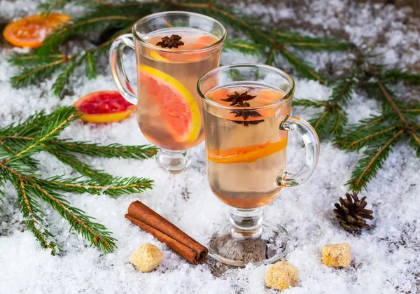 Mulled wine from white wine — Stock Photo, Image