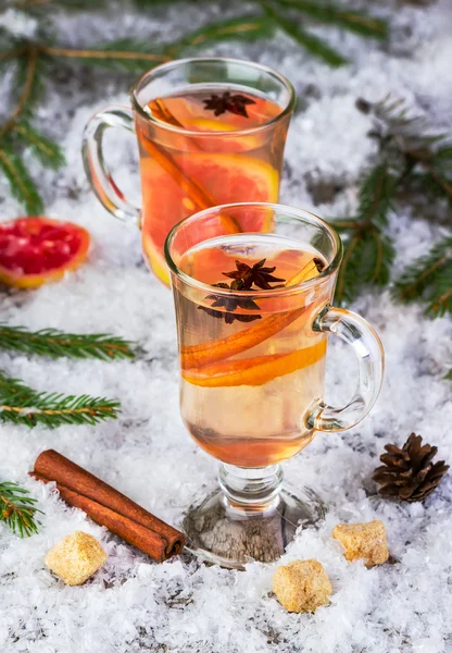 Mulled wine from white wine — Stock Photo, Image