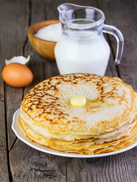 Tortitas con aceite Imagen de archivo