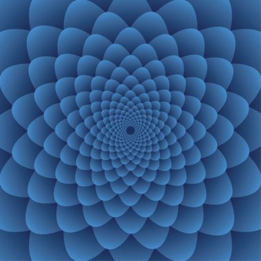 Geometrik dairesel çiçek arka plan, vektör çizim.