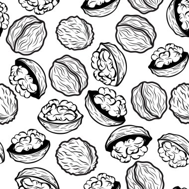 Ceviz sorunsuz vektör desen