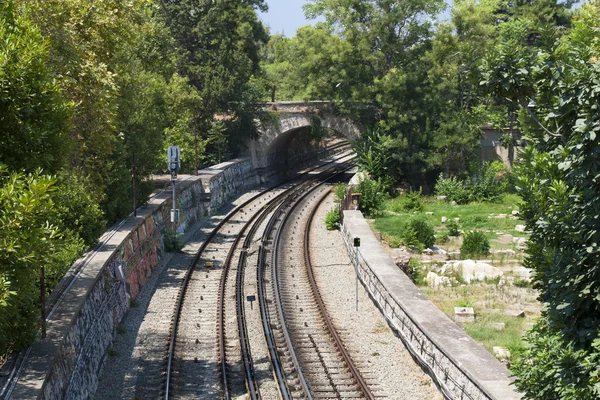 Athens underground metro transport photo — Stock Photo, Image