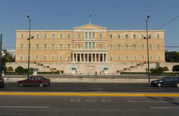 Ο δρόμος κοντά στην Βουλή των Ελλήνων στην Αθήνα φωτογραφία — Φωτογραφία Αρχείου