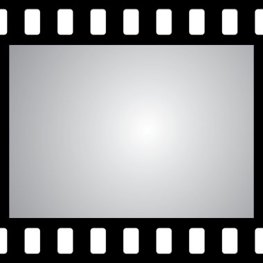 Metnin veya resmin için boşluklu vektör film şeridi