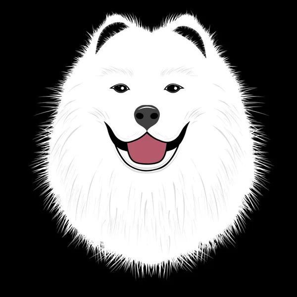 Hund samoyed, Buddy Welpen Vektor — Stockvektor