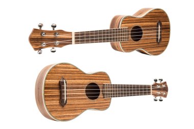 Beyaz arka plan üzerinde izole ukulele gitar