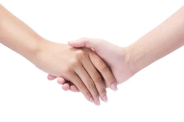 Handshake  with clipping path — Stock Photo, Image