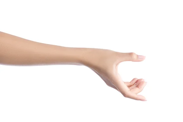 Mulher mão segurando objeto — Fotografia de Stock