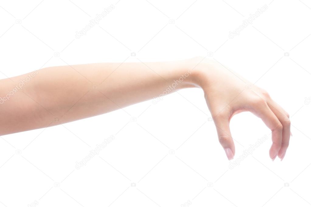 woman hand holding object