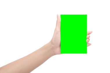 Elini tut kartvizit yeşil