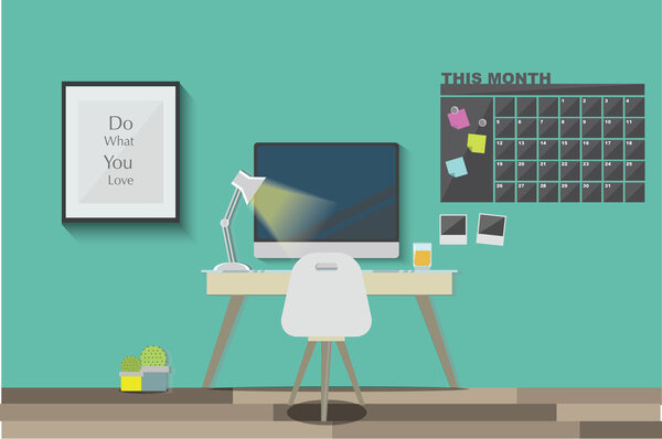 work space vector background