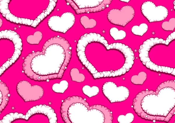 Burbujas Habla San Valentín Patrón Sin Costura Cómica — Archivo Imágenes Vectoriales