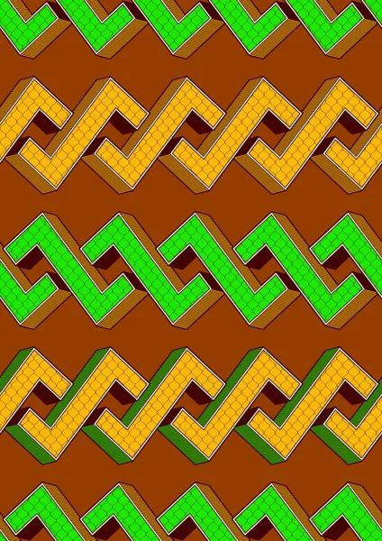 Forma Geométrica Cuadrada Patrón Inconsútil Africano Arte Imagen Fondo Abstracto — Archivo Imágenes Vectoriales