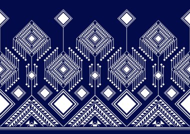 Geometrik Etnik desen tasarımı, resim sanatı ve soyut arkaplan.