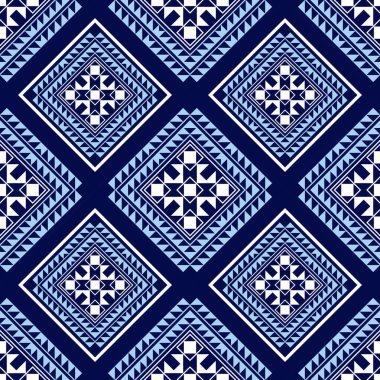 Geometrik Etnik desen tasarımı, resim sanatı ve soyut arkaplan.