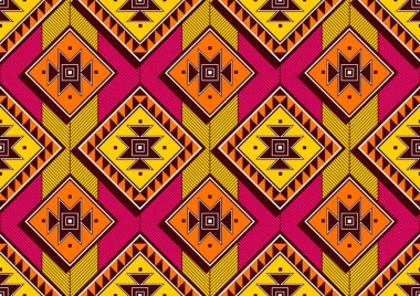 Yerli afrikalı kusursuz desen, resim sanatı ve soyut arkaplan.