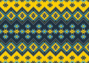 Yerli Amerikan deseni, Geometrik Etnik desen tasarımı, resim sanatı ve soyut arkaplan.