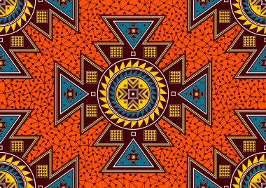 Yerli Amerikan deseni, Geometrik Etnik desen tasarımı, resim sanatı ve soyut arkaplan.