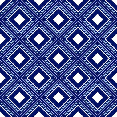 Etnik Desen Geometrik Yazdırma Tasarımı, Resim Sanatı ve Soyut Arkaplan.