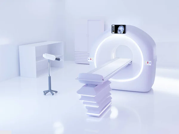 Escáner Multidetector Tomografía Computarizada Sala Scan Con Inyector Ilustración — Foto de Stock