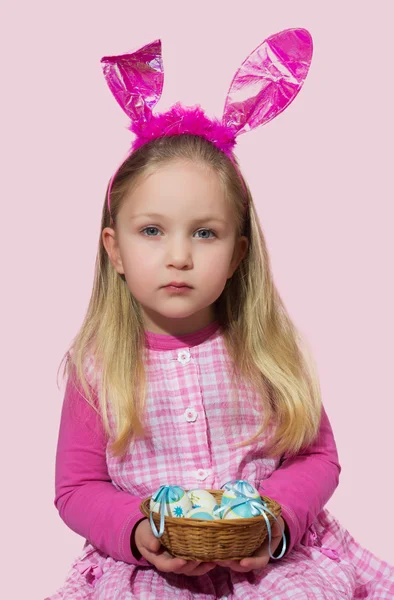 Easter little girl — Stock Photo, Image