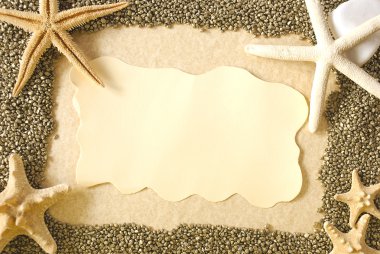 Deniz kabukları çerçeve