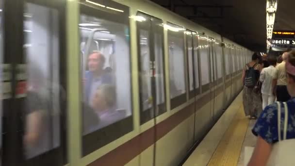 Ağır Tren Metro Metro Metro Metro Metro Metro Metro Metro — Stok video