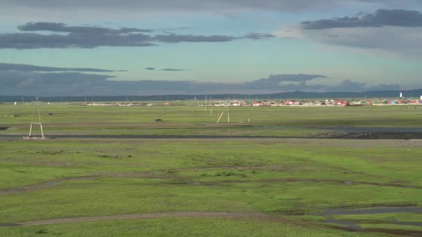 City Kharkhorin Orkhon River Ambiance Mongolia Karakorum Kharkhorum Qara Qorum — Stock videók