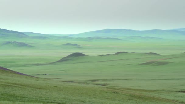 Plaine Dans Vallée Large Sans Arbres Prairies Prairie Prairie Prairie — Video