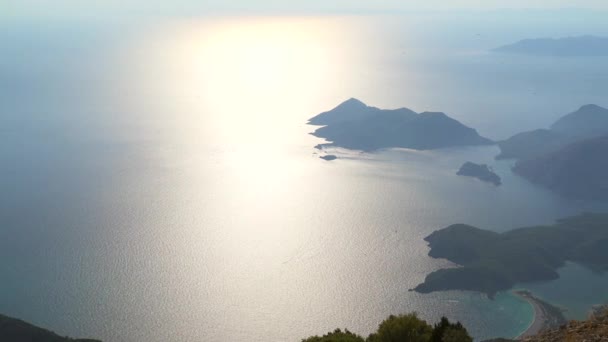 Akdeniz Kıyılarının Doğal Güzelliklerine Bakan Tatil Bölgesi Fethiye Mugla Yaz — Stok video