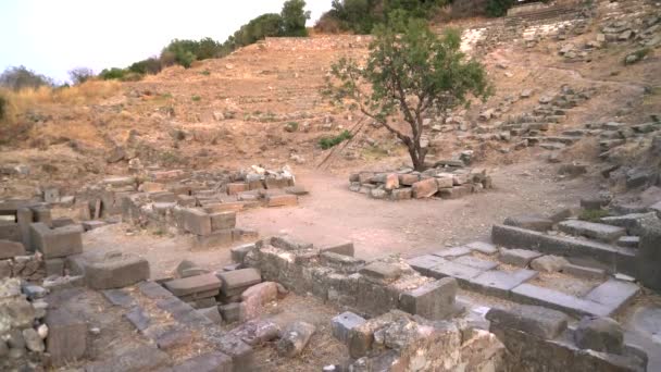 Antiguas Obras Piedra Histórica Antigua Civilización Ciudad Antes Christ Newly — Vídeos de Stock