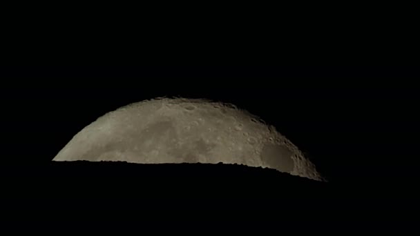 7680X4320 60P 60Fps Système Solaire Lune Espace Nuit Satellite Télescope — Video