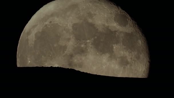 7680X4320 60P 60Fps Solar Sistema Lua Espaço Noite Satélite Telescópio — Vídeo de Stock