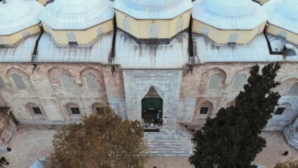 Pemandangan Udara Bursa Sejarah Masjid Agung Dengan Drone Minaret Masjid — Stok Video