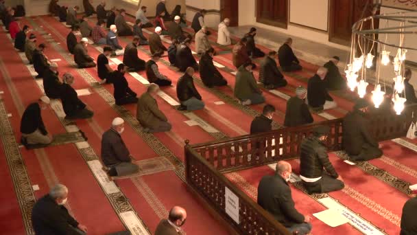 Mesquita Imã Professor Está Lendo Alcorão Alcorão Interior Deus Religião — Vídeo de Stock