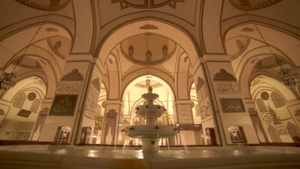 Fountain Interior Worlds Most Beautiful Giant Mosque Minaret Masjid Mystical — 비디오