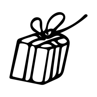 El Çizimi Sevgililer Günü Hediye Vektörü İllüstrasyonu.