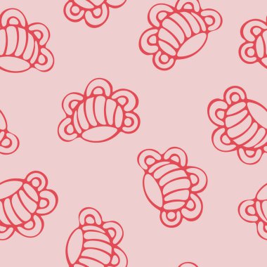 Renkli Yapraklar ve Çiçekler Kusursuz Desenli Vektör Tasarımı.