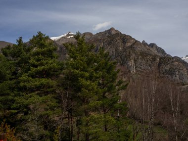 Karlı dağ manzarası