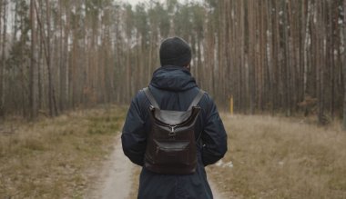 Ordesa 'nın ulusal parkında yürüyün ve Huesca, Aragon, İspanya' da bulunan kayıp dağda ormanda yürüyün.