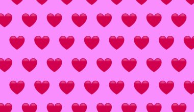 Sevgililer günü kalpleri ile Seamless Modeli