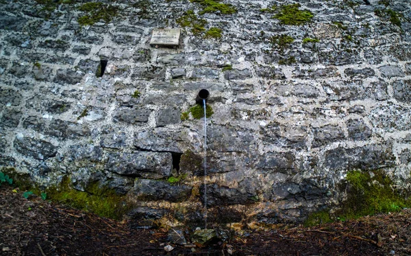 Horseshoe Fountain Located Road Col Thieves Canfrac Estacion Huesca — Stock Photo, Image