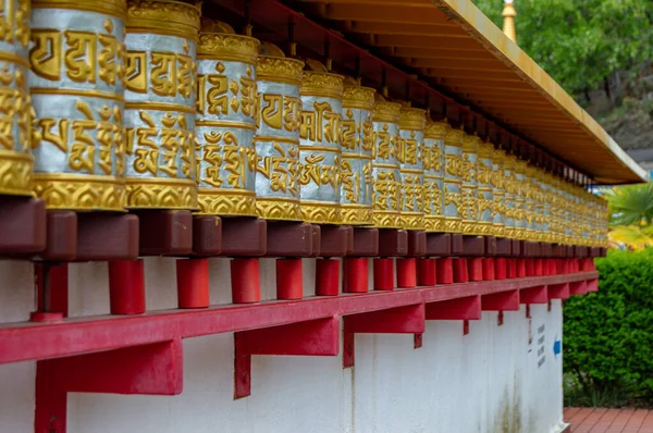 Templo Budista Dag Shang Kagyu Panillo Aragón España Detalles Templo —  Fotos de Stock