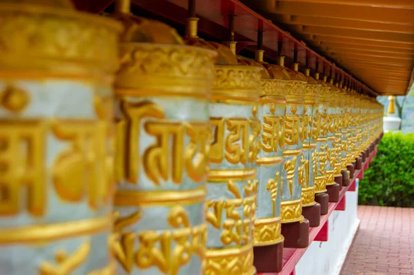 Buddhistický Chrám Dag Shang Kagyu Panillu Aragon Španělsko Podrobnosti Buddhistickém — Stock fotografie