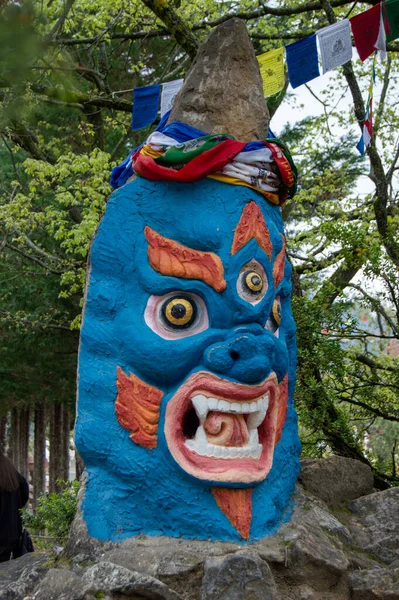 Temple Bouddhiste Dag Shang Kagyu Panillo Aragon Espagne Détails Dans — Photo