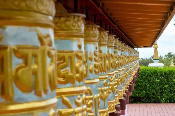 Buddhistický Chrám Dag Shang Kagyu Panillu Aragon Španělsko Podrobnosti Buddhistickém — Stock fotografie