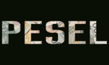 Pesel. Polonya 'daki kimlik numarası. Para desenli Polonya Kimliği