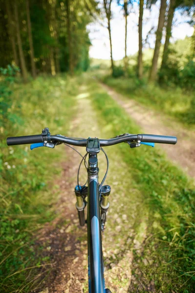 Yaz mevsiminde dağ bisikletçisi